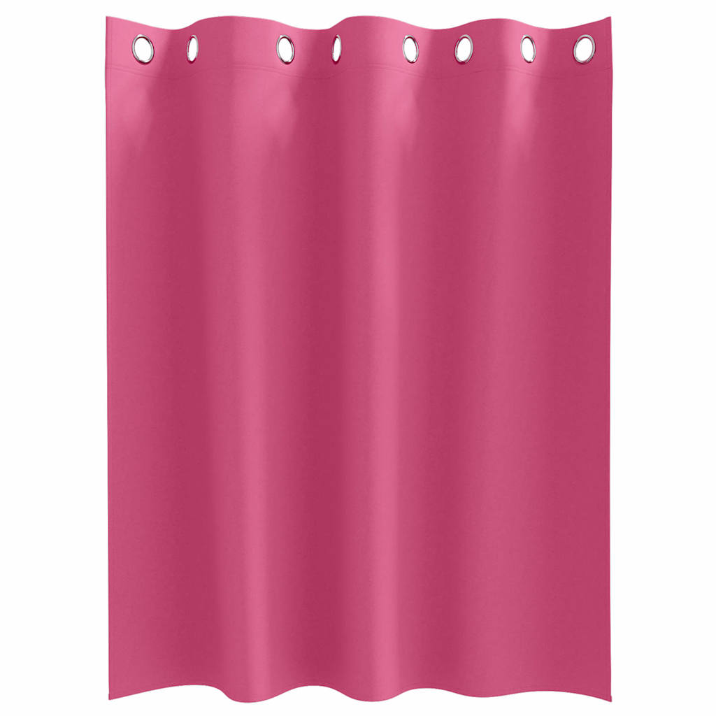 Cortinas opacas com cortinas Bright Pink Poliéster