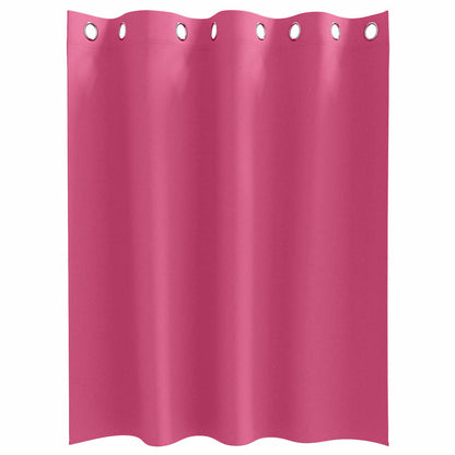 Cortinas opacas com cortinas Bright Pink Poliéster