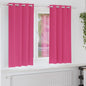 Cortinas opacas com cortinas Bright Pink Poliéster