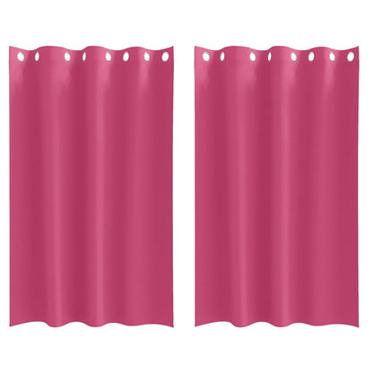 Cortinas opacas com cortinas Bright Pink Poliéster