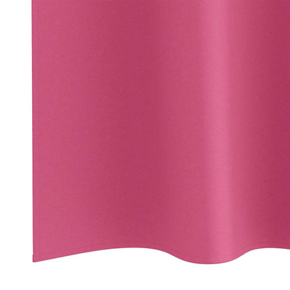 Cortinas opacas com cortinas Bright Pink Poliéster