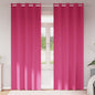 Cortinas opacas com cortinas Bright Pink Poliéster