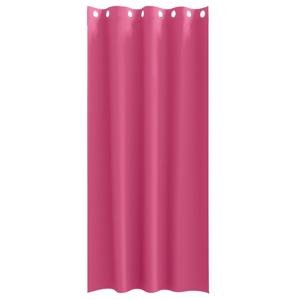 Cortinas opacas com cortinas Bright Pink Poliéster
