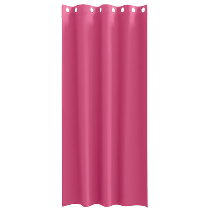 Cortinas opacas com cortinas Bright Pink Poliéster