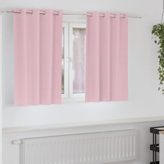 Cortinas opacas com cortinas Rosa bebé Poliéster