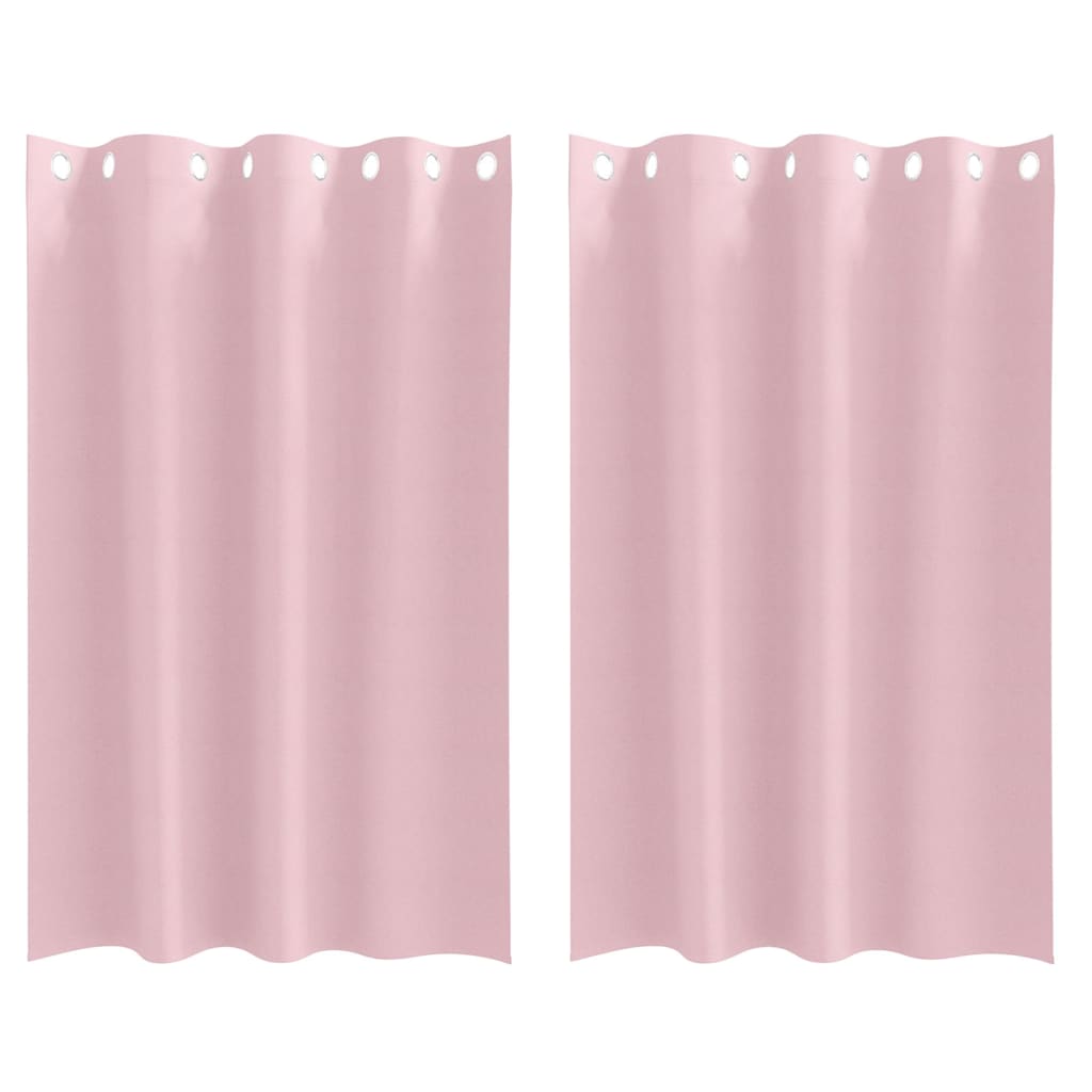Cortinas opacas com cortinas Rosa bebé Poliéster