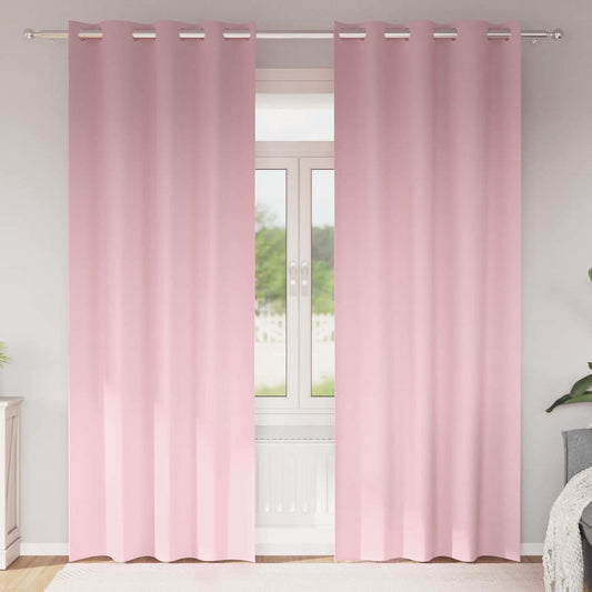 Cortinas opacas com cortinas Rosa bebé Poliéster