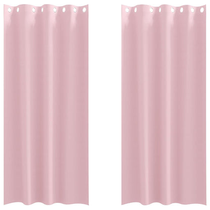 Cortinas opacas com cortinas Rosa bebé Poliéster