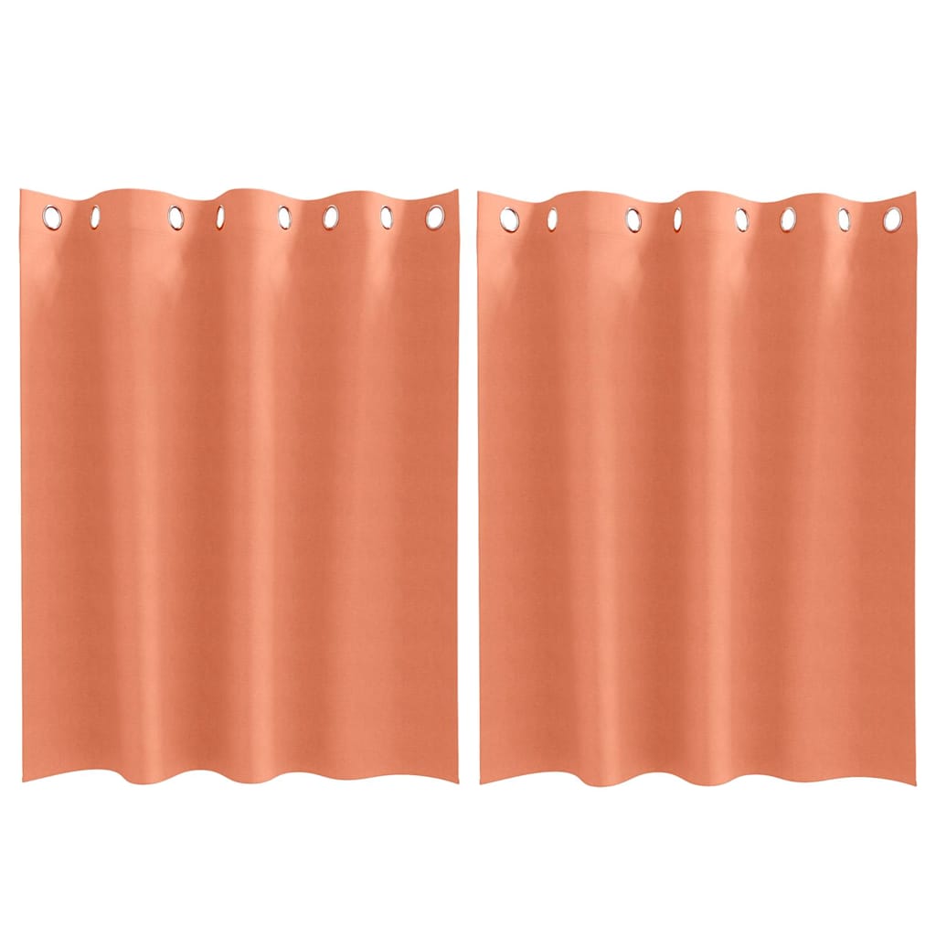 Cortinas opacas com cortinas Terracota Poliéster