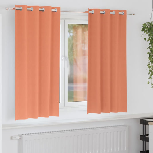 Cortinas opacas com cortinas Terracota Poliéster