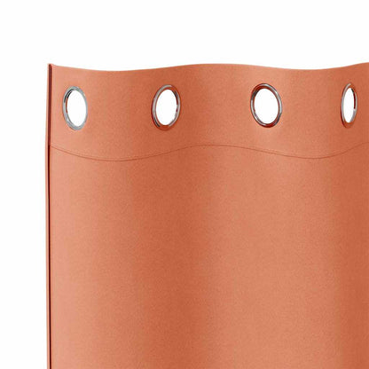 Cortinas opacas com cortinas Terracota Poliéster