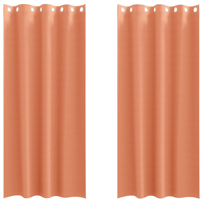 Cortinas opacas com cortinas Terracota Poliéster