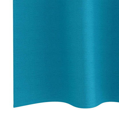 Cortinas opacas com cortinas Turquesa Poliéster