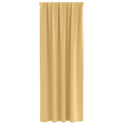 Cortinas opacas com cortinas Bege Poliéster