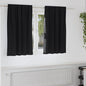 Cortinas opacas com cortinas Preto Poliéster
