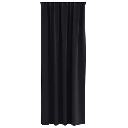 Cortinas opacas com cortinas Preto Poliéster