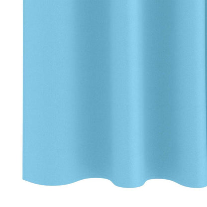 Cortinas opacas com cortinas Azul Claro Poliéster