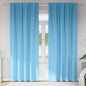 Cortinas opacas com cortinas Azul Claro Poliéster
