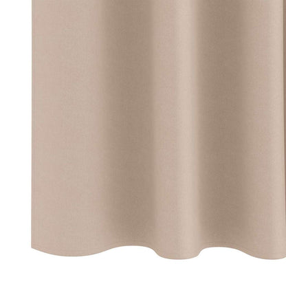 Cortinas opacas com cortinas Cinzento-acastanhado Poliéster