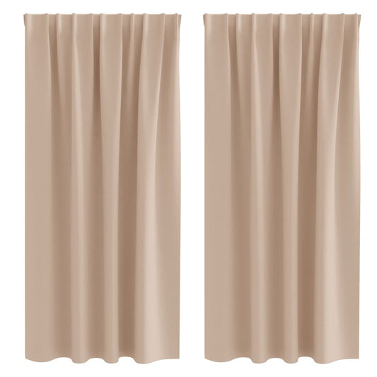 Cortinas opacas com cortinas Cinzento-acastanhado Poliéster