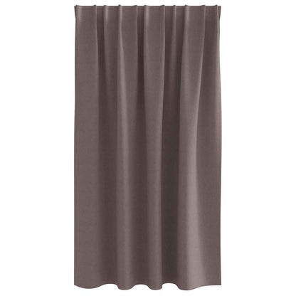 Cortinas opacas com cortinas Marrom Escuro Poliéster