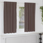 Cortinas opacas com cortinas Marrom Escuro Poliéster