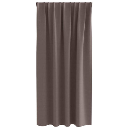 Cortinas opacas com cortinas Marrom Escuro Poliéster