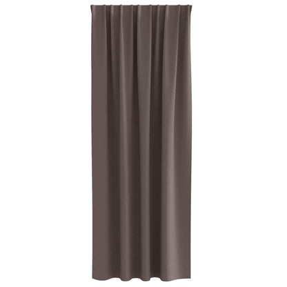 Cortinas opacas com cortinas Marrom Escuro Poliéster