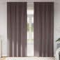 Cortinas opacas com cortinas Marrom Escuro Poliéster