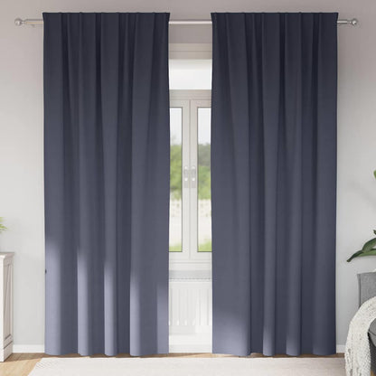 Cortinas opacas com cortinas Antracite Poliéster
