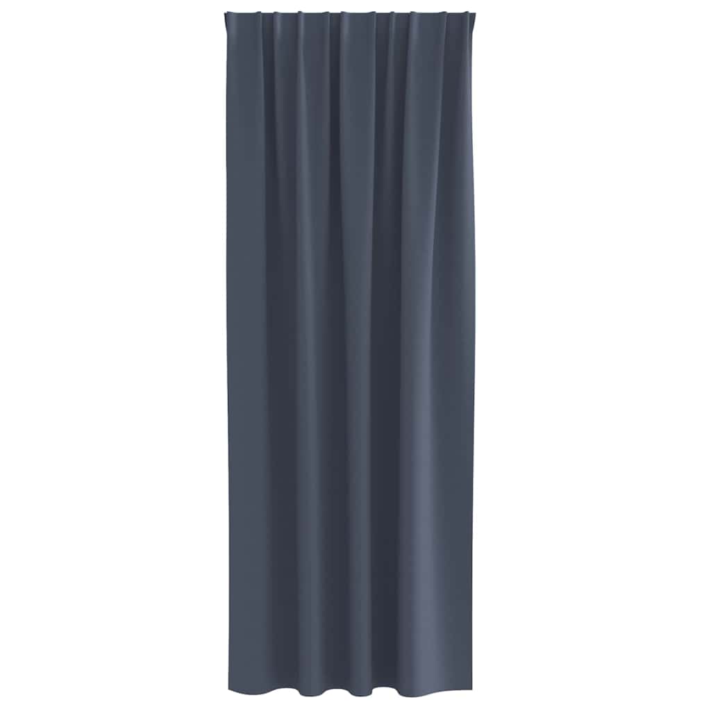 Cortinas opacas com cortinas Antracite Poliéster