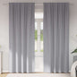 Cortinas opacas com cortinas Cinzento-claro Poliéster