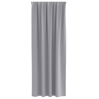 Cortinas opacas com cortinas Cinzento-claro Poliéster