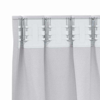 Cortinas opacas com cortinas Pale Grey Poliéster