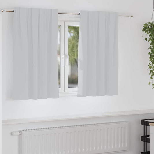 Cortinas opacas com cortinas Pale Grey Poliéster