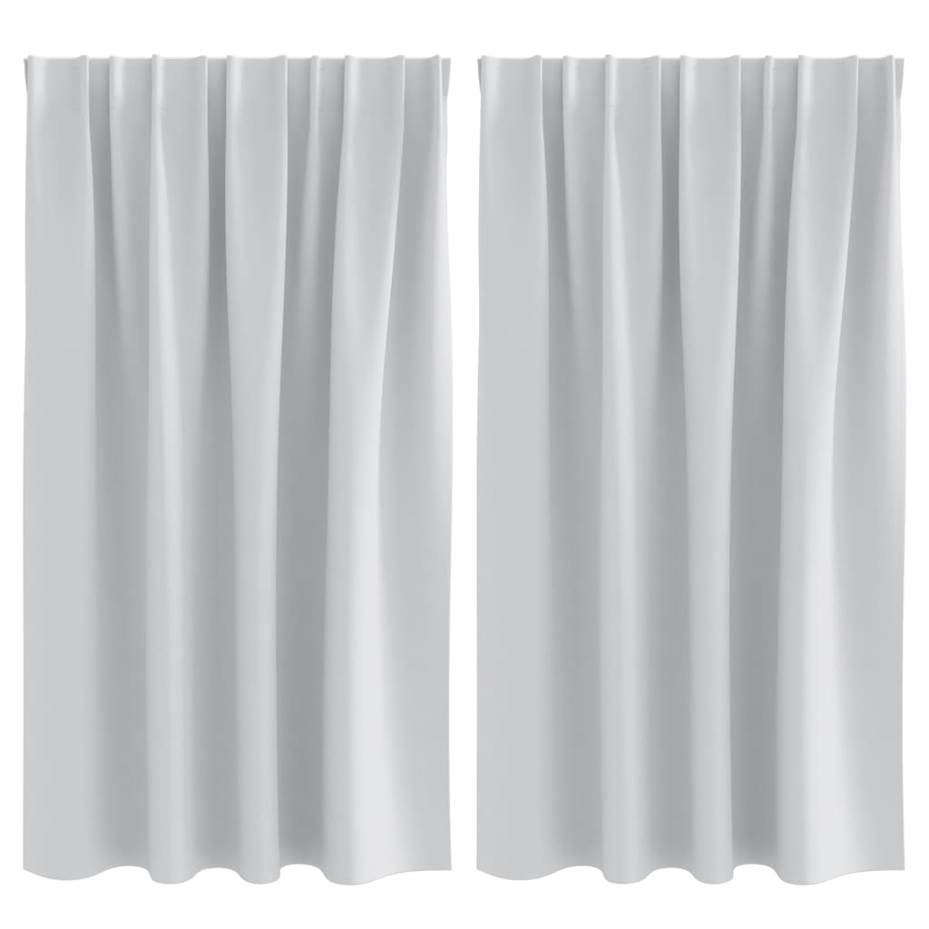 Cortinas opacas com cortinas Pale Grey Poliéster