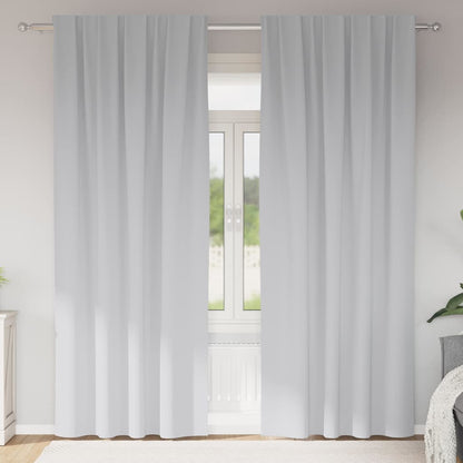 Cortinas opacas com cortinas Pale Grey Poliéster