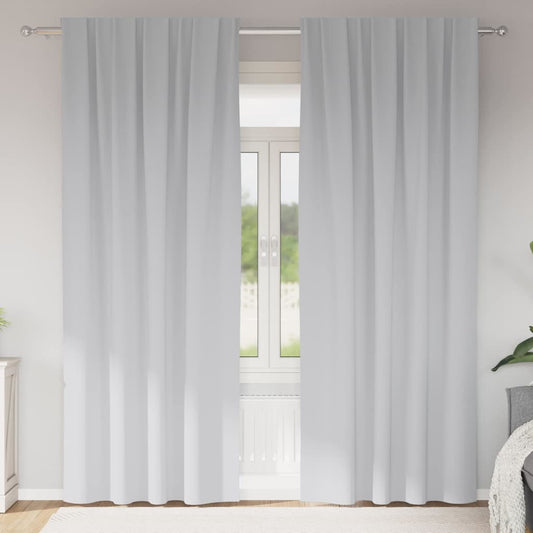 Cortinas opacas com cortinas Pale Grey Poliéster