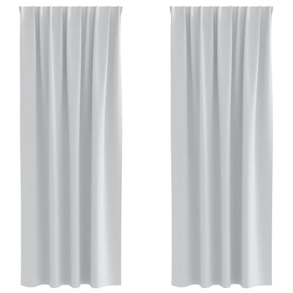 Cortinas opacas com cortinas Pale Grey Poliéster