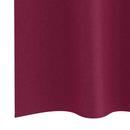 Cortinas opacas com cortinas Vinho Vermelho Poliéster