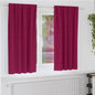 Cortinas opacas com cortinas Vinho Vermelho Poliéster