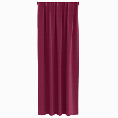 Cortinas opacas com cortinas Vinho Vermelho Poliéster