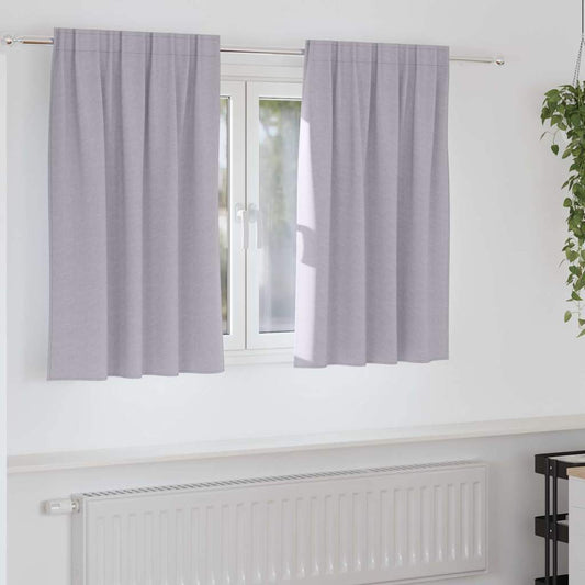 Cortinas opacas com cortinas Metal Grey Poliéster