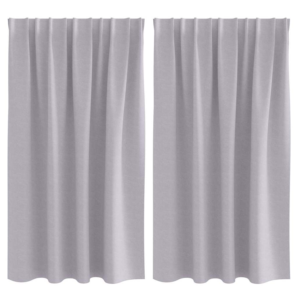 Cortinas opacas com cortinas Metal Grey Poliéster