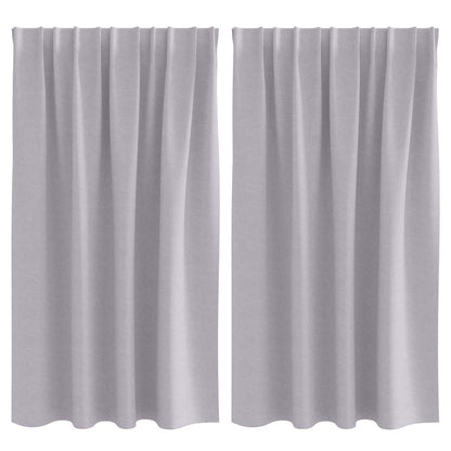 Cortinas opacas com cortinas Metal Grey Poliéster