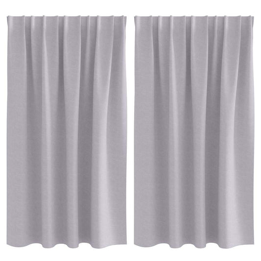 Cortinas opacas com cortinas Metal Grey Poliéster