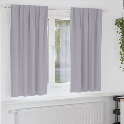 Cortinas opacas com cortinas Metal Grey Poliéster