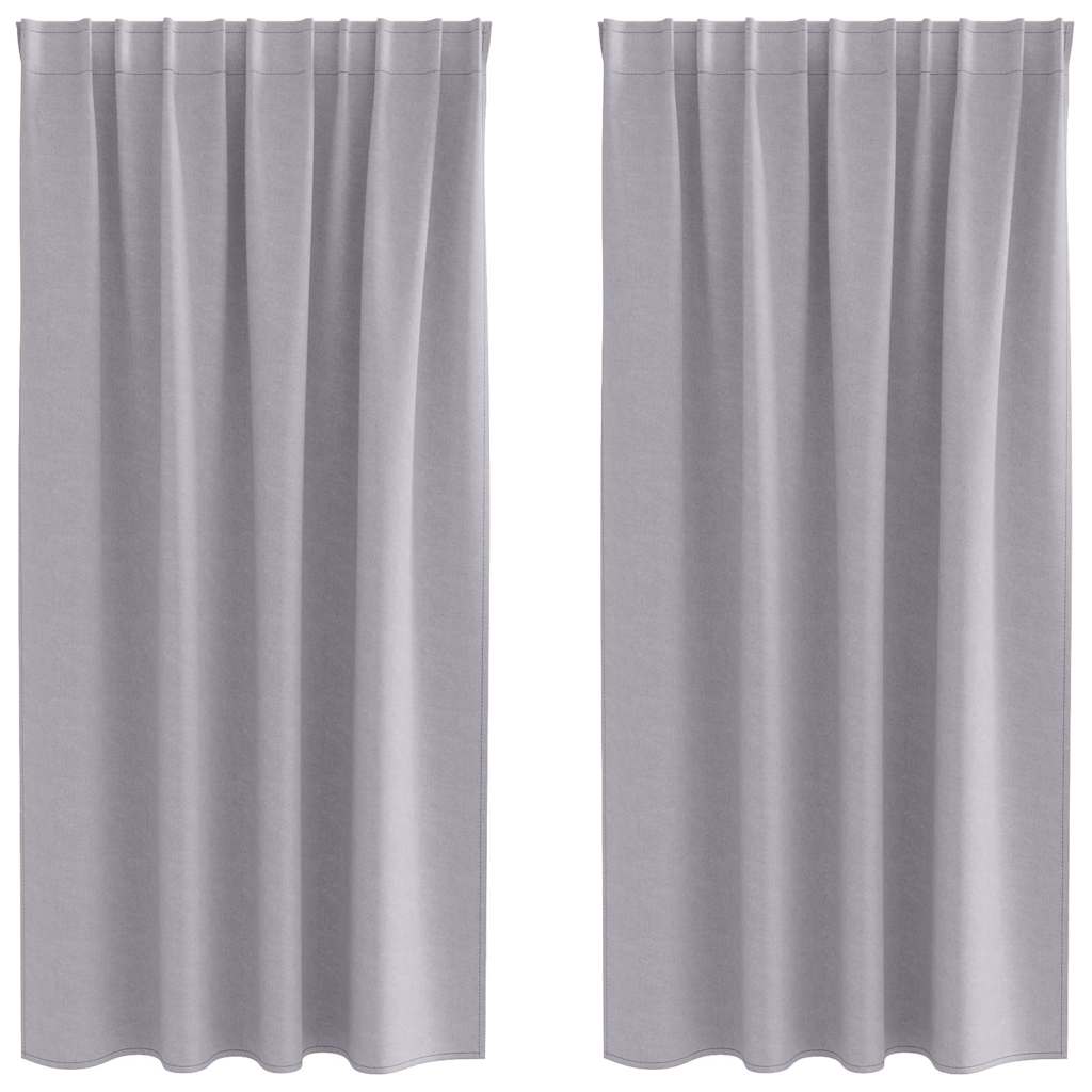 Cortinas opacas com cortinas Metal Grey Poliéster