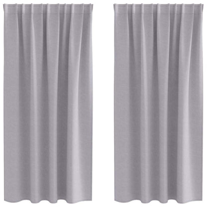 Cortinas opacas com cortinas Metal Grey Poliéster