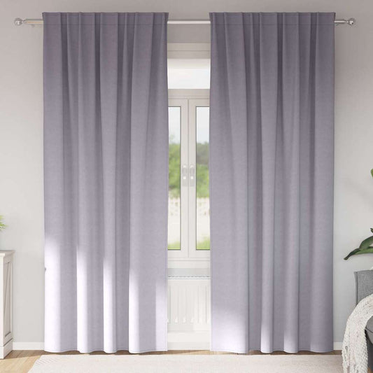 Cortinas opacas com cortinas Metal Grey Poliéster